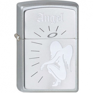 Zippo Hunkered Angel Emblem